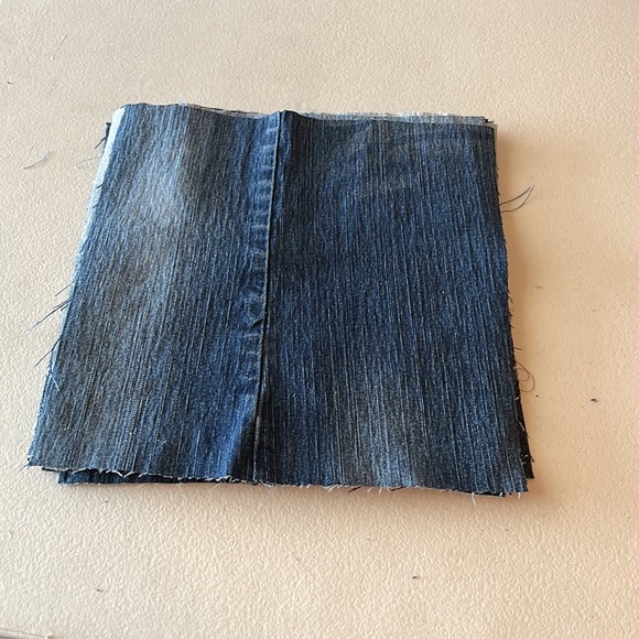 New, Set of 10, Handmade/Hand-cut by Me, Jeans, Denim, 10 1/4” Quilt Blocks - Picture 5 of 5